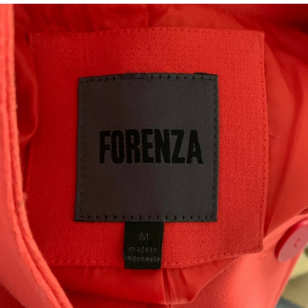 FORENZA Orange Trench Coat - Picture 5 of 5